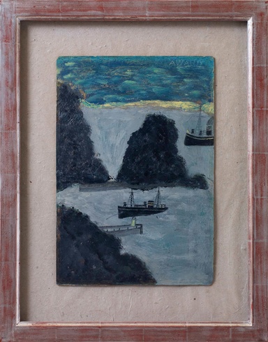 Alfred Wallis: Boats Entering Harbour, 1935