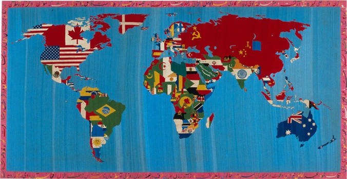 Alighiero Boetti: Mappa del Mundo, 1988