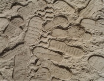 Allora and Calzadilla: Land Mark (Footprints) 6, 2001