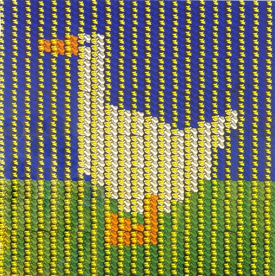 Thomas Bayrle: Ente (aus Schuhen), 1967